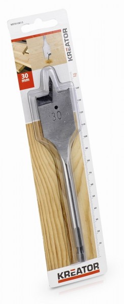 Kreator KRT010813 - Plochý vrták do dřeva 30 x 152 mm