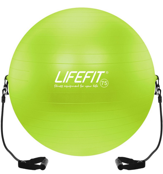 Gymnastický míč s expanderem LIFEFIT GYMBALL EXPAND 75 cm
