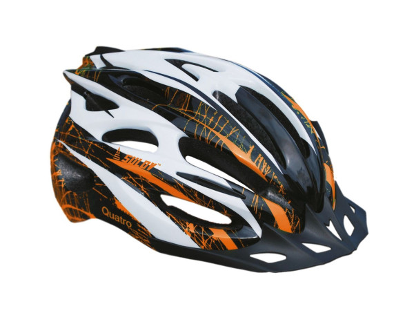 Cyklo helma SULOV QUATRO, vel. M, černo-oranžová