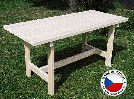 Stůl dřevěný masiv TOHOS, 160 x 70 cm