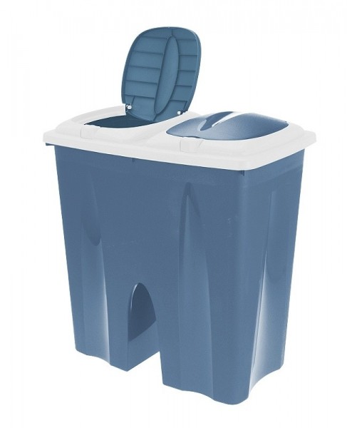 EXCELLENT Odpadkový koš na tříděný odpad 2 x 25 l modrá KO-Y54230710modr