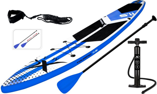 XQMAX Paddleboard pádlovací prkno 350 cm s kompletním příslušenstvím, modrá KO-8DP000950