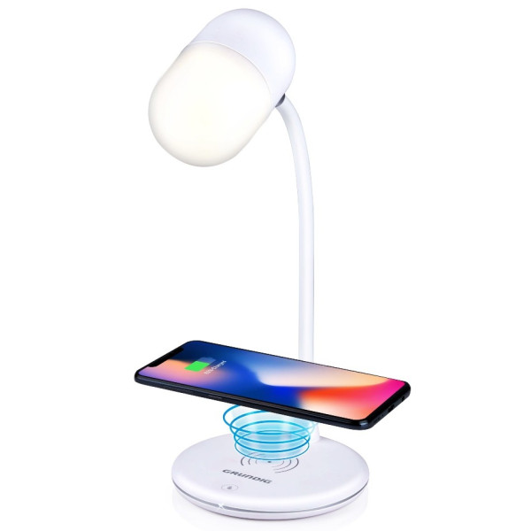GRUNDIG Stolní lampa LED s bezdrátovou nabíječkou na mobil 3v1ED-247254