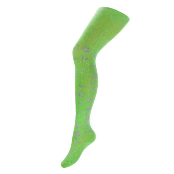Dětské bavlněné punčocháče 3D New Baby zelené 128 (7-8 let)
