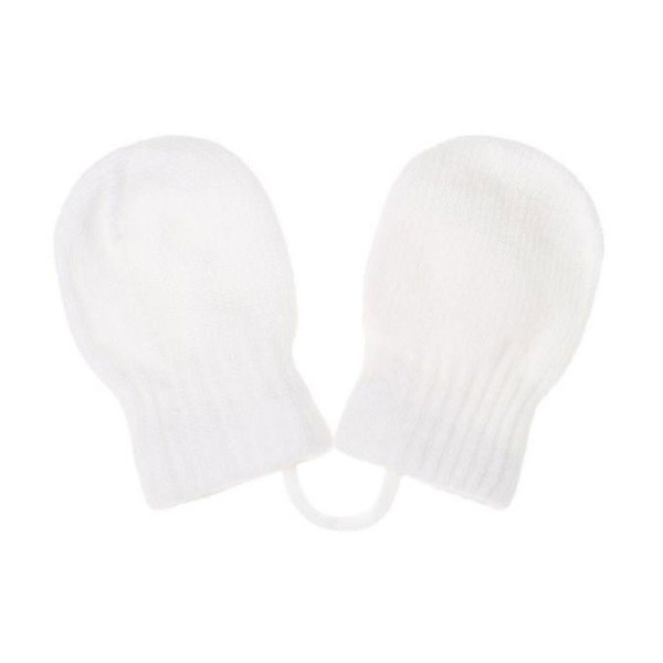 Dětské zimní rukavičky New Baby bílé 56 (0-3m)