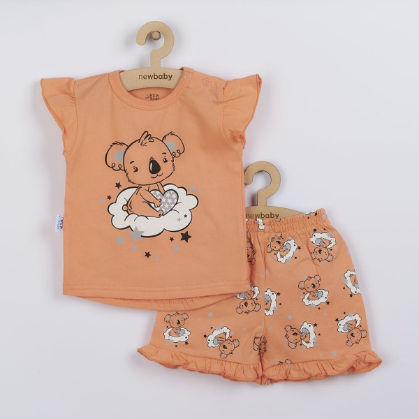 Dětské letní pyžamko New Baby Dream lososové 74 (6-9m)