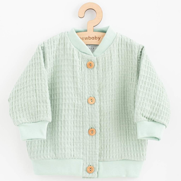 Kojenecký mušelínový kabátek New Baby Comfort clothes šalvějová 74 (6-9m)