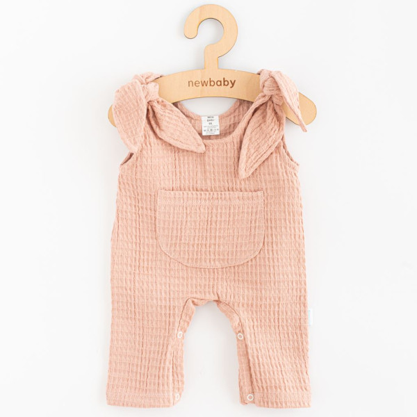 Kojenecké mušelínové lacláčky New Baby Comfort clothes růžová 62 (3-6m)