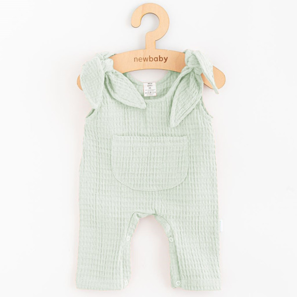 Kojenecké mušelínové lacláčky New Baby Comfort clothes šalvějová 56 (0-3m)