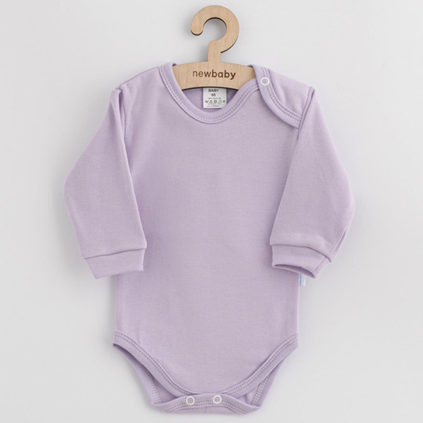Kojenecké bavlněné body New Baby Casually dressed fialová 80 (9-12m)