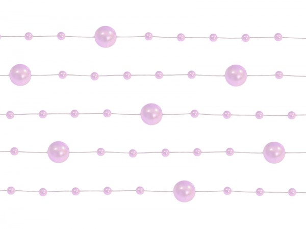 Perličky na silikonu, růžová,1,3 m 