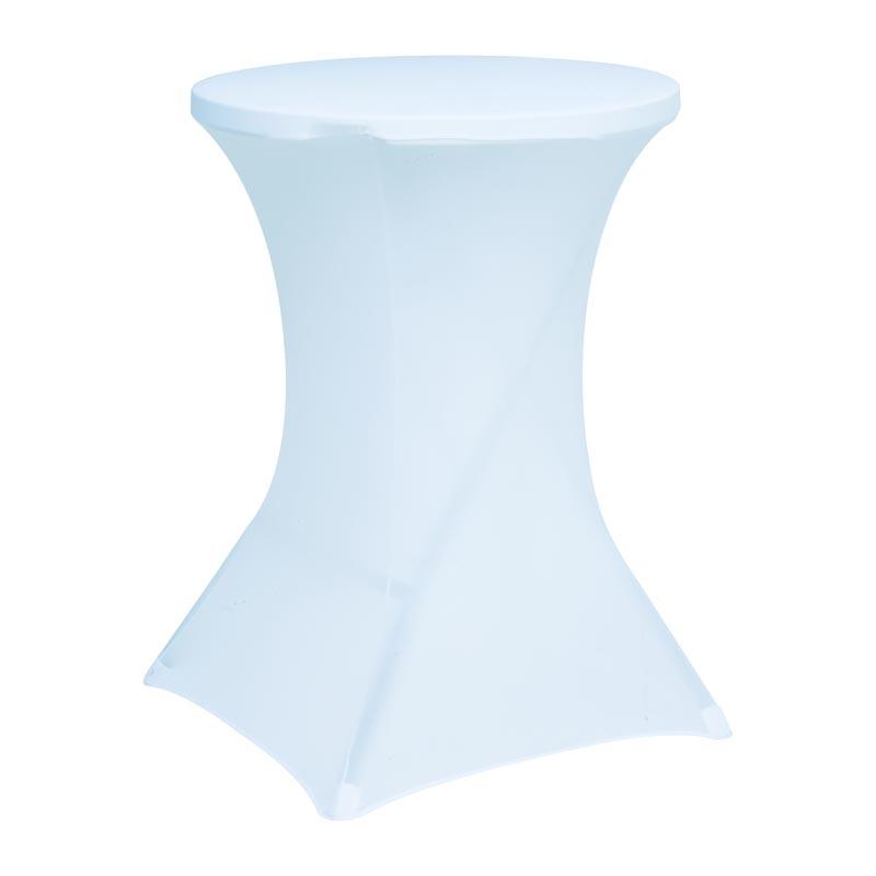 Potah na bistro stolek LUX bílý, 80 x 110 cm