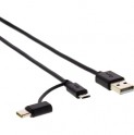 SCO 522-015 BK USB A/M-Micro B/C SENCOR