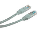 Patch kabel UTP cat 5e, 15m - šedý