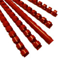 Vázací hřbet Eurosupplies plastový A4 průměr 12,5 (12) mm červený 100ks