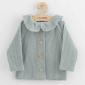 Kojenecký kabátek na knoflíky New Baby Luxury clothing Laura šedý 62 (3-6m)