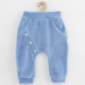 Kojenecké semiškové tepláčky New Baby Suede clothes modrá 74 (6-9m)