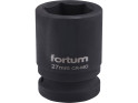 Fortum 4703027 hlavice nástrčná rázová 3/4&quot;, 27mm, L 52mm