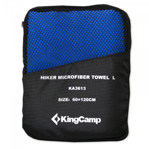 Multifunkční rychleschnoucí ručník KING CAMP 60 x 120 cm modrý