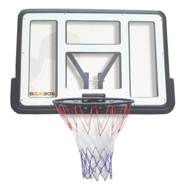 Basketbalový koš s deskou SPARTAN Transparent 110 x 75 cm