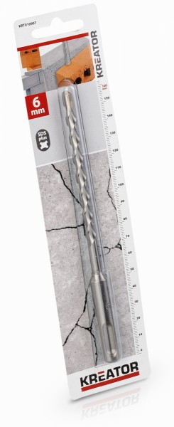 Kreator KRT010907 - Vrták SDS PLUS do betonu 6x160 mm