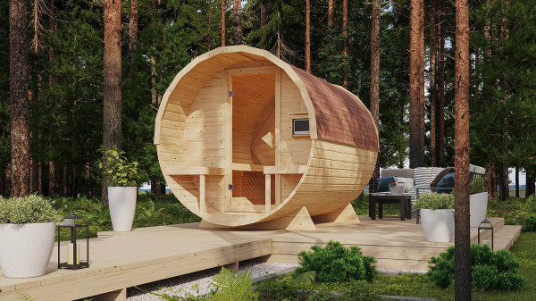 Finská sauna KARIBU FASSAUNA 2 (66851)