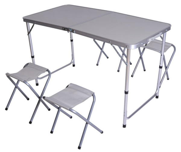 Rojaplast Campingový SET - stůl 120x60cm+4 stoličky