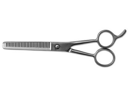 KDS 4268 nůžky holičské efilační 15,5 nerez