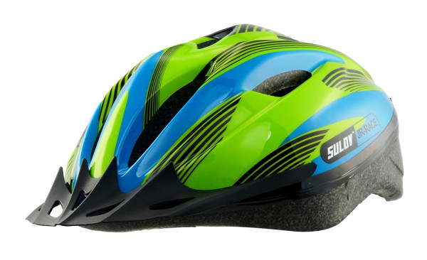 Dětská cyklo helma SULOV JR-RACE-B, vel S/50-53cm, modro-zelená