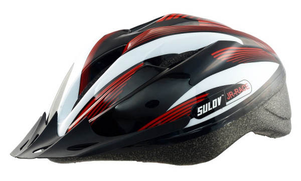 Dětská cyklo helma SULOV JR-RACE-B, vel S/50-53cm, černo-bílá