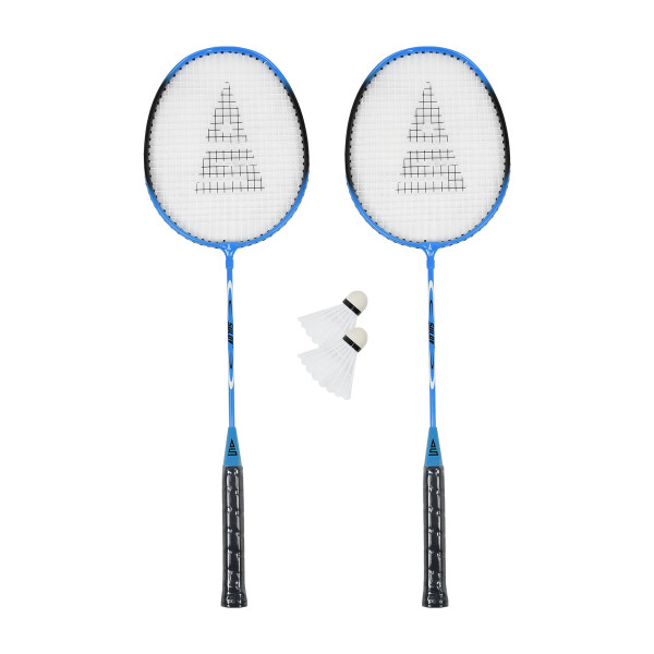 Badmintonový set SULOV, 2x raketa, 2x míček, vak - modrý