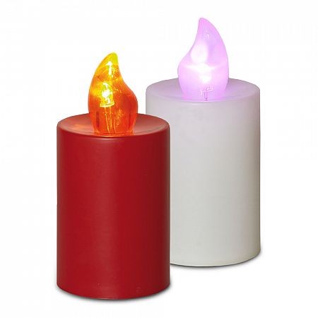 Elektrická svíčka s plamenem 2 ks