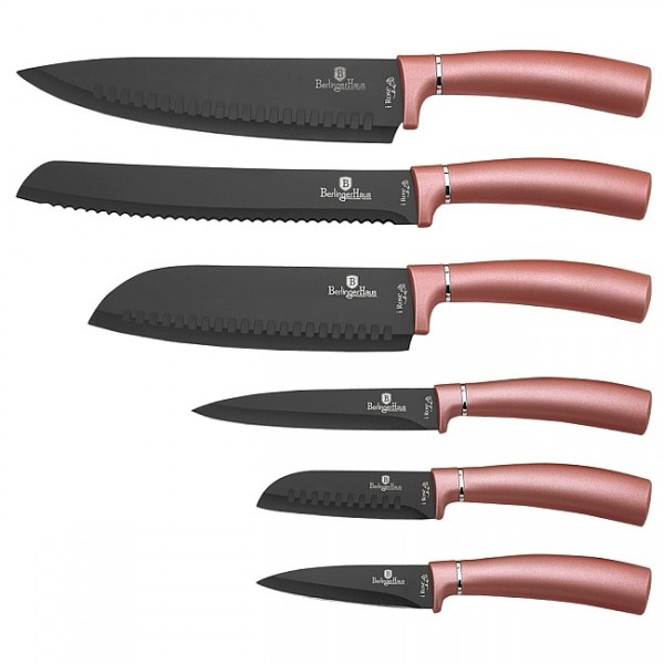 Sada nožů s nepřilnavým povrchem 6 ks I-Rose Edition