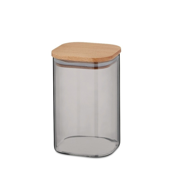 Dóza skladovací sklo / dřevo NEA 1,1 l