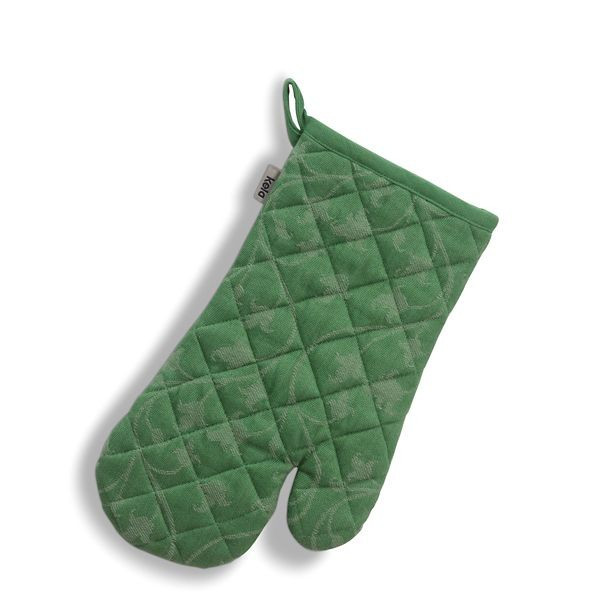 KELA Chňapka rukavice do trouby Cora 100% bavlna světle zelená/zelený vzor 31,0x18,0cm KL-12817