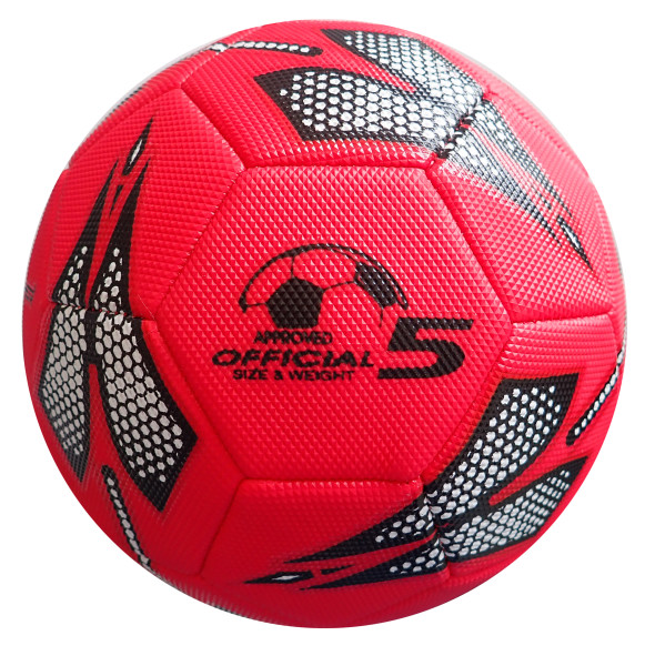 KUBIsport 04-K5/1K-CRV K5/1K Kopací míč velikost 5 - červený