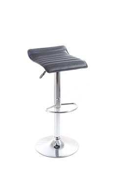 Barová židle G21 Fatea black, koženková, prošívaná