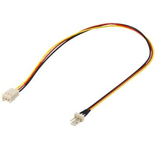 Kabel Akasa PremiumCord k ventilátoru 3pin samec - 3pin samice 30 cm, prodlužovací