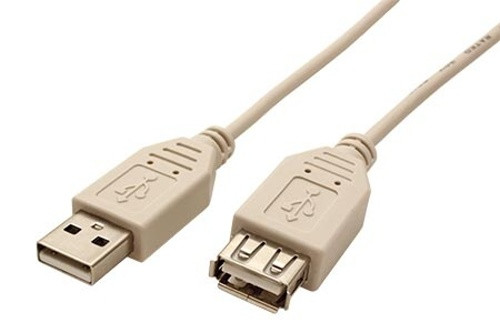 Kabel goobay USB 2.0 A-A 5m prodlužovací, šedý/bílý