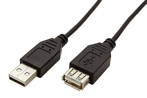 Kabel goobay USB 2.0 prodlužovací A-A, M-F černý, 60cm