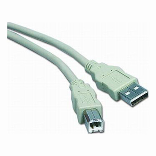 Kabel PremiumCord USB 2.0 A-B 2m, bílý/šedý