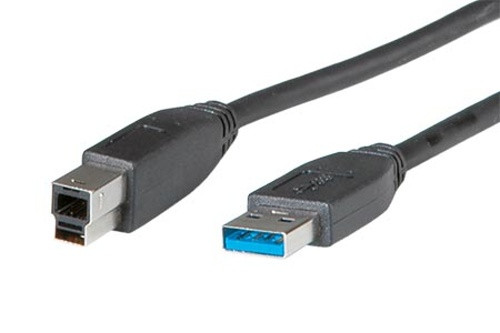 Kabel Roline USB 3.0 A-B 3m, černý