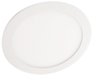 LED svítidlo podhledové kruhové, bílý rámeček, 12W 960 lumen studená bílá, 230V