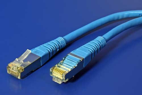 Patch kabel FTP cat 5e, 1m - modrý