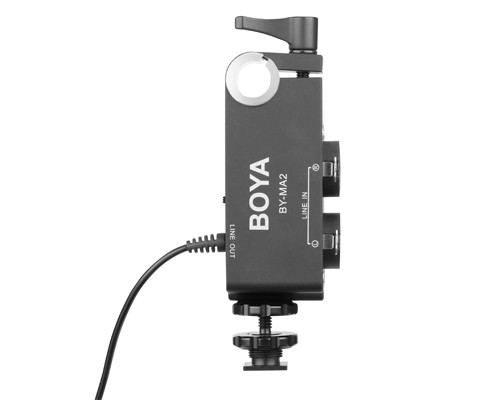 Adaptér BOYA BY-MA2 stereo surround pro fotoaparáty a videokamery