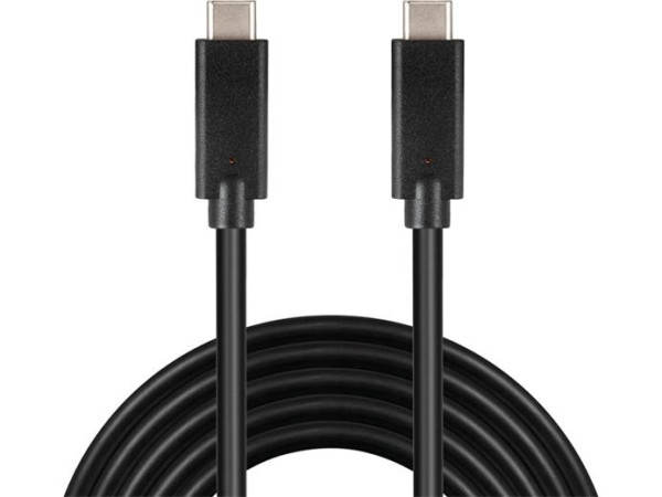 Kabel USB-C M/M USB 3.2 generation 2x2, 3A, 20Gbit/s  černý, 2m