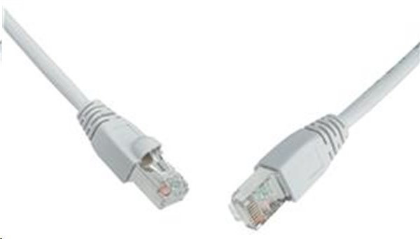Patch kabel Solarix C6-315GY-2MB SFTP Cat 6, snag-proof, 2m - šedý