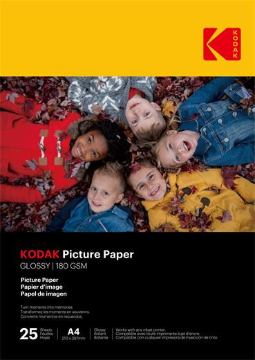 Fotopapír Kodak Photo High Gloss (180g/m2) A4 25 listů