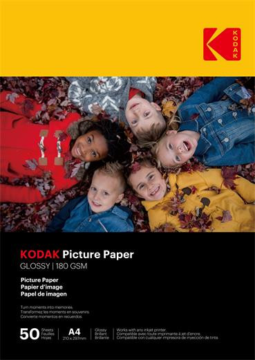 Fotopapír Kodak Photo High Gloss (180g/m2) A4 50 listů