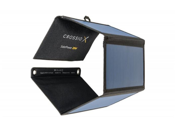 Solární panel Crossio SolarPower 28W 3.0, nabíječka, 1x USB, 1x USB-C